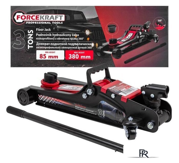 Подкатной домкрат ForceKraft FK-T825010 3т - Изображение №1 — Интернет-магазин ПроЗаказ