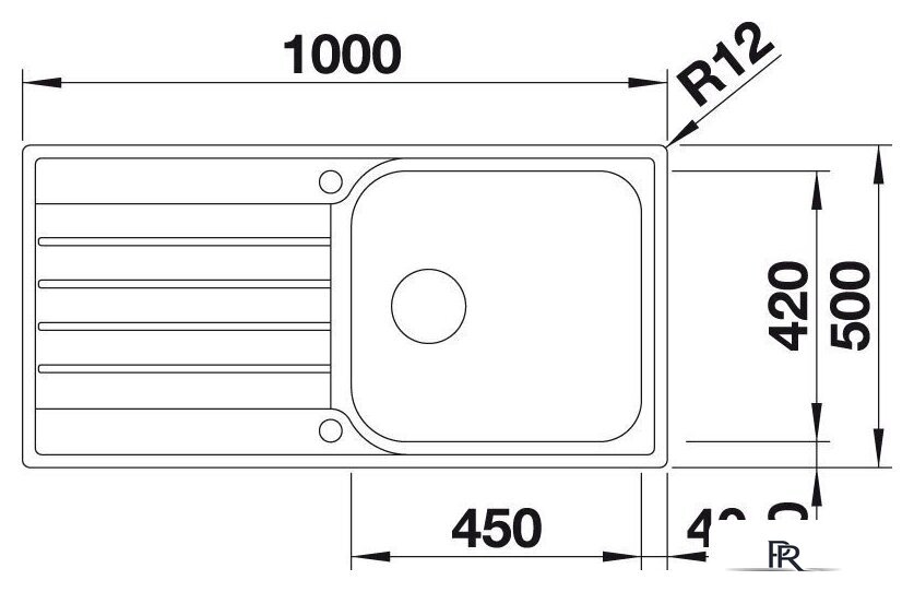Кухонная мойка Blanco Livit XL 6 S 518519 (серебристый) - Изображение №4 — Интернет-магазин ПроЗаказ