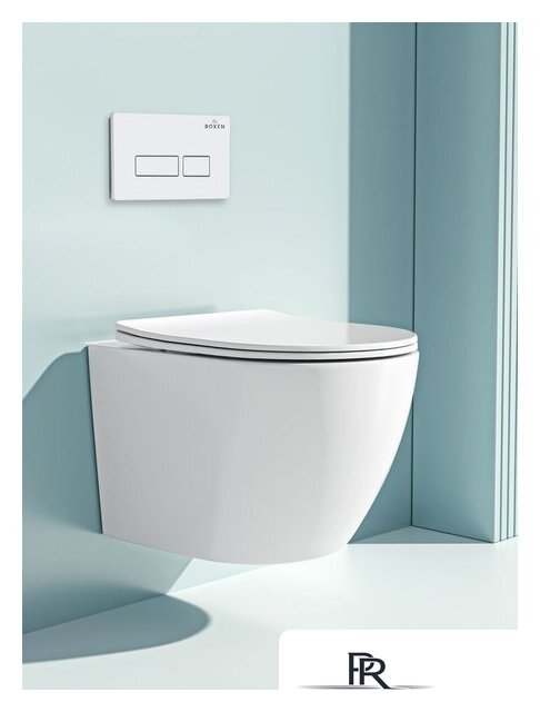 Унитаз подвесной Roxen Antares в комплекте с инсталляцией StounFix Dual Fresh 6 в 1 569295 (кнопка: белый глянец) - Изображение №10 — Интернет-магазин ПроЗаказ