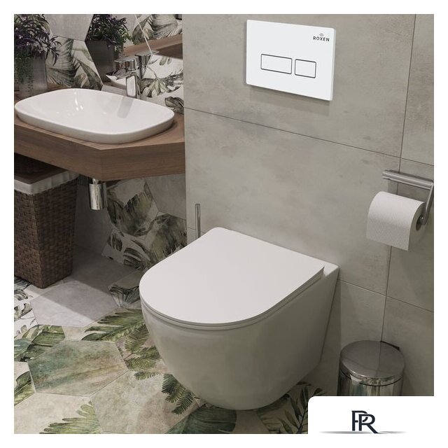 Унитаз подвесной Roxen Antares в комплекте с инсталляцией StounFix Dual Fresh 6 в 1 569295 (кнопка: белый глянец) - Изображение №13 — Интернет-магазин ПроЗаказ