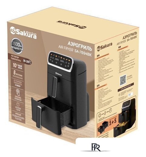Аэрогриль (аэрофритюрница) Sakura SA-7694BK - Изображение №3 — Интернет-магазин ПроЗаказ