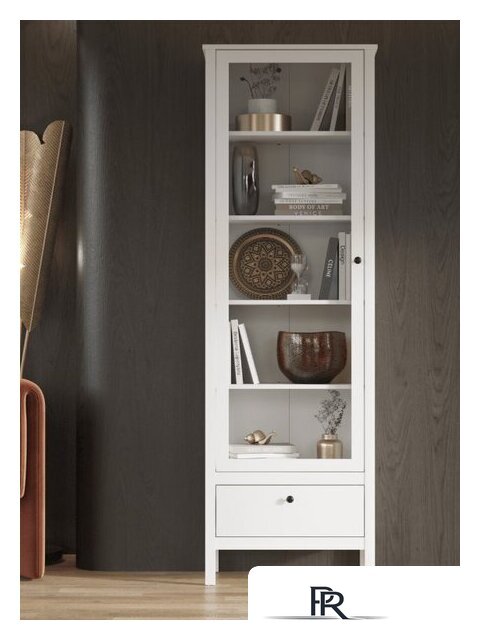 Шкаф-витрина Black Red White Ewa REG1W1S/65 (белый) - Изображение №2 — Интернет-магазин ПроЗаказ