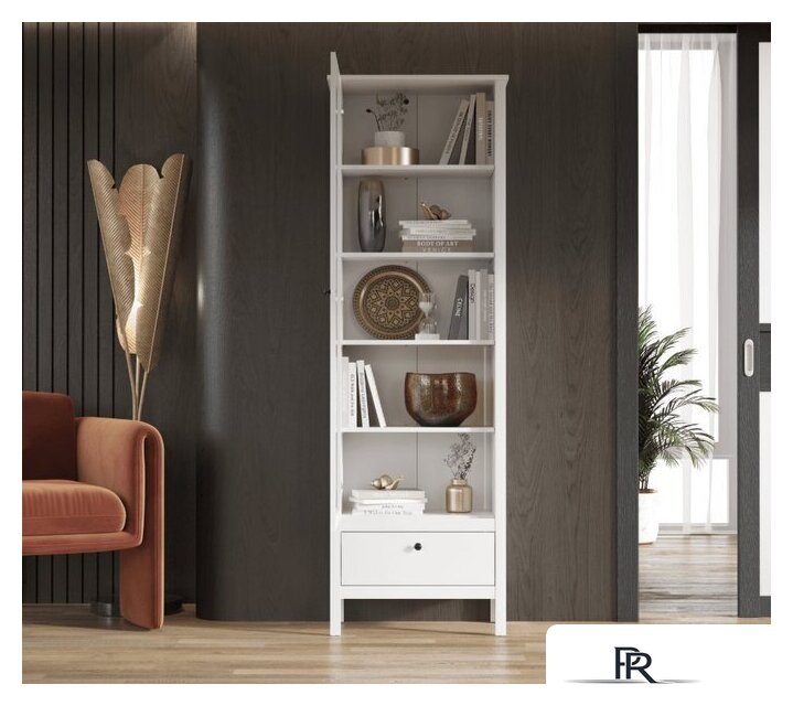 Шкаф-витрина Black Red White Ewa REG1W1S/65 (белый) - Изображение №3 — Интернет-магазин ПроЗаказ