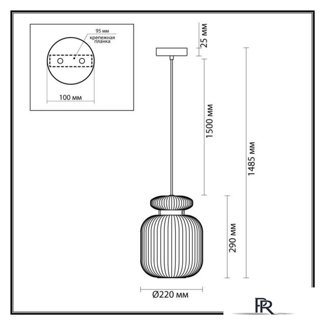 Подвесная люстра Odeon Light Jugi 5042/1C - Изображение №4 — Интернет-магазин ПроЗаказ