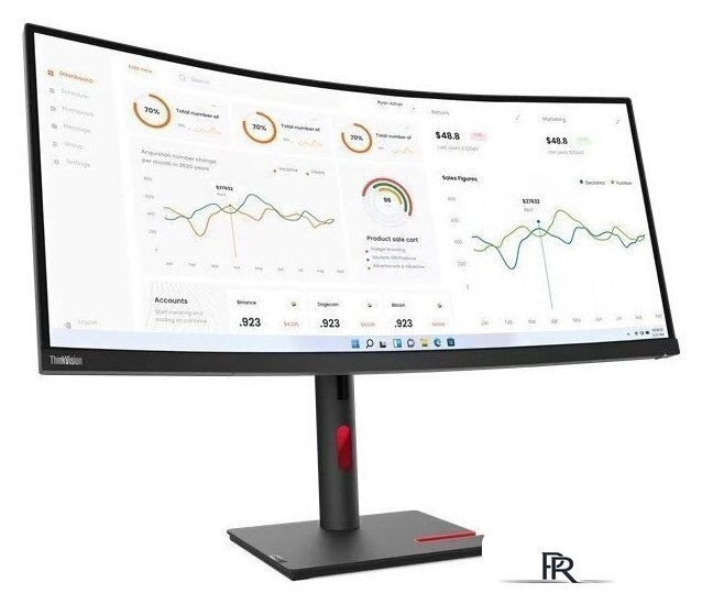 Монитор Lenovo ThinkVision T34w-30 63D4GAT1EU - Изображение №2 — Интернет-магазин ПроЗаказ