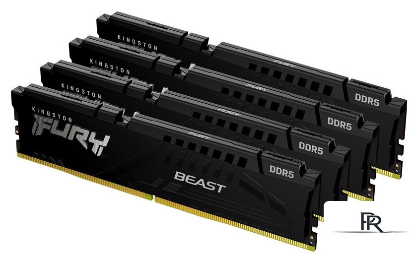 Оперативная память Kingston FURY Beast 4x32ГБ DDR5 5600МГц KF556C40BBK4-128 - Изображение №1 — Интернет-магазин ПроЗаказ