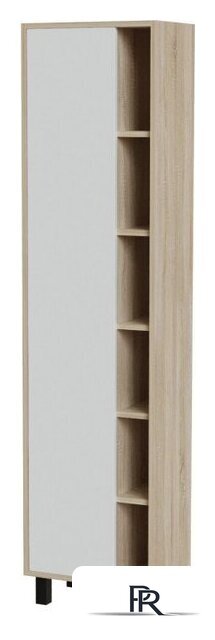  Mixline Шкаф-пенал Милтон-50 557617 (левый, дуб сонома/белый ) - Изображение №2 — Интернет-магазин ПроЗаказ