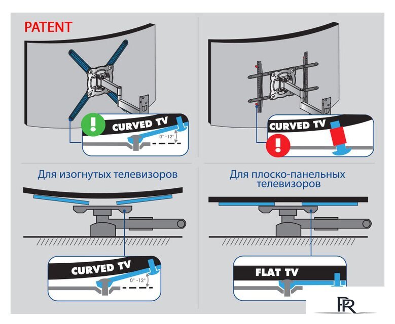 Кронштейн для телевизора Kromax ATLANTIS-15 (серый) - Изображение №10 — Интернет-магазин ПроЗаказ