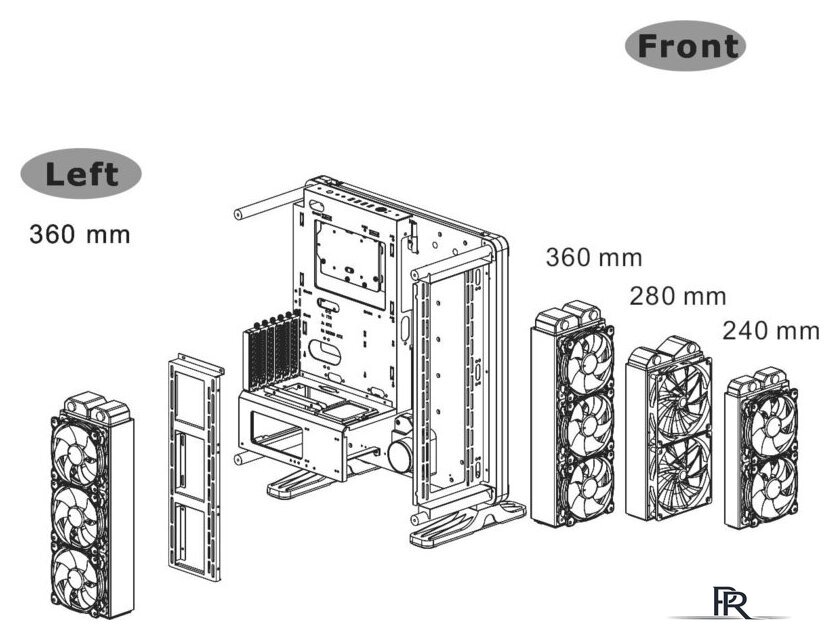 Корпус Thermaltake DistroCase 350P CA-1Q8-00M1WN-00 - Изображение №9 — Интернет-магазин ПроЗаказ