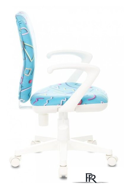 Компьютерное кресло Бюрократ KD-W10AXSN/STICK-BL (голубой) - Изображение №3 — Интернет-магазин ПроЗаказ