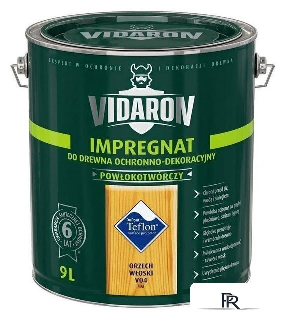Пропитка Vidaron Impregnant V04 9 л (грецкий орех) - Изображение №1 — Интернет-магазин ПроЗаказ