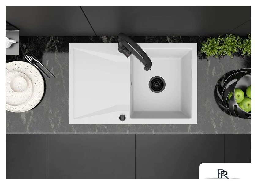 Кухонная мойка Kernau KGS J 5079 1B1D Pure White - Изображение №2 — Интернет-магазин ПроЗаказ