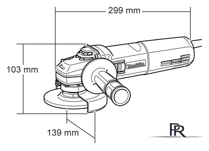 Угловая шлифмашина Makita 9565 CR - Изображение №3 — Интернет-магазин ПроЗаказ