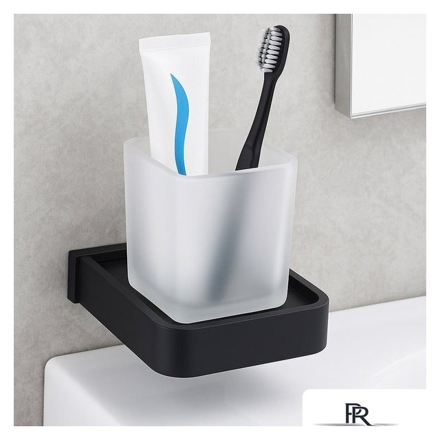 Набор аксессуаров для ванной Lauter 21SH7062 + 21SH7052 + 21SH7092 + 21SH7102 (Matt Black, 4 предмета) - Изображение №8 — Интернет-магазин ПроЗаказ