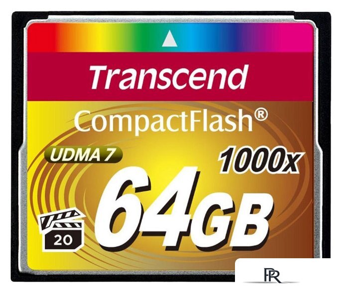 Карта памяти Transcend 1000x CompactFlash Ultimate 64GB (TS64GCF1000) - Изображение №1 — Интернет-магазин ПроЗаказ