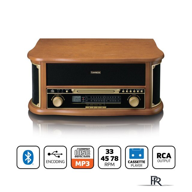 Многофункциональный аудиоцентр Lenco Classic Phono TCD-2551 - Изображение №3 — Интернет-магазин ПроЗаказ