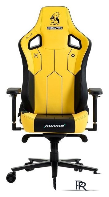 Игровое (геймерское) кресло Evolution Nomad PRO Cyberpunk Core (черный/желтый) - Изображение №7 — Интернет-магазин ПроЗаказ