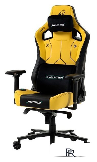 Игровое (геймерское) кресло Evolution Nomad PRO Cyberpunk Core (черный/желтый) - Изображение №1 — Интернет-магазин ПроЗаказ