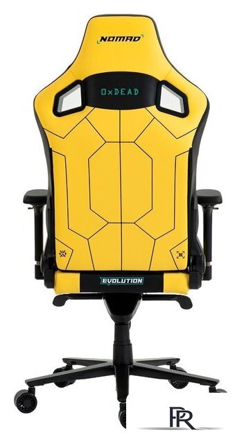 Игровое (геймерское) кресло Evolution Nomad PRO Cyberpunk Core (черный/желтый) - Изображение №6 — Интернет-магазин ПроЗаказ