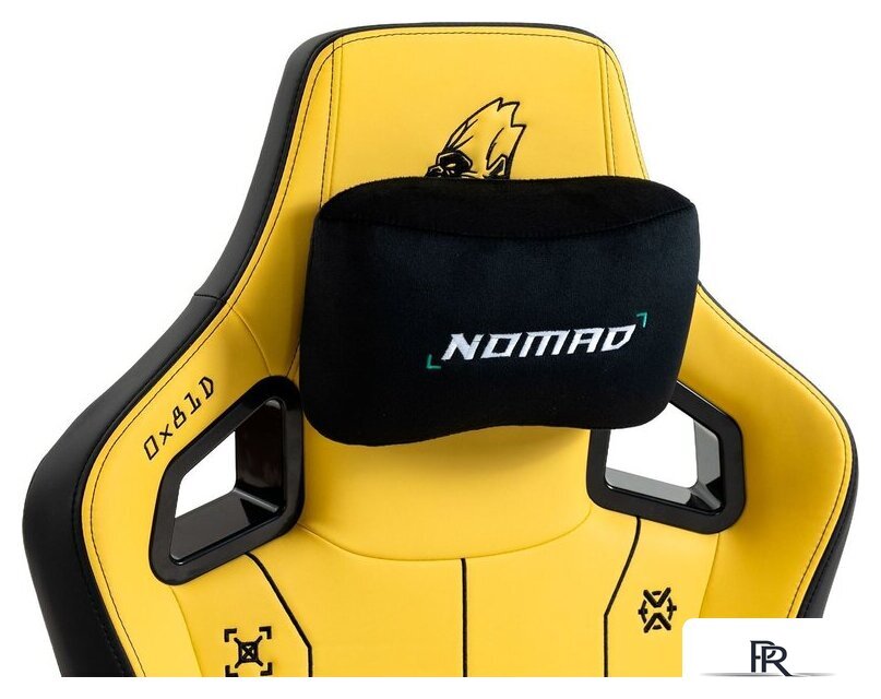 Игровое (геймерское) кресло Evolution Nomad PRO Cyberpunk Core (черный/желтый) - Изображение №9 — Интернет-магазин ПроЗаказ
