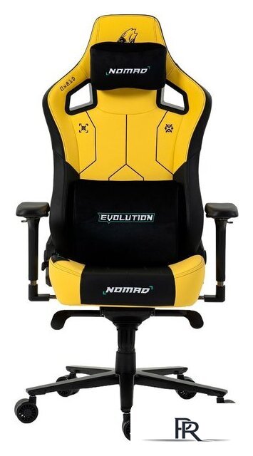Игровое (геймерское) кресло Evolution Nomad PRO Cyberpunk Core (черный/желтый) - Изображение №2 — Интернет-магазин ПроЗаказ