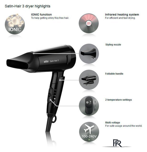 Фен Braun Satin-Hair 3 (HD 350) - Изображение №5 — Интернет-магазин ПроЗаказ