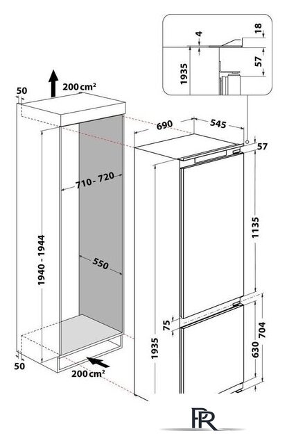 Холодильник Whirlpool SP40 812 EU 2 - Изображение №13 — Интернет-магазин ПроЗаказ