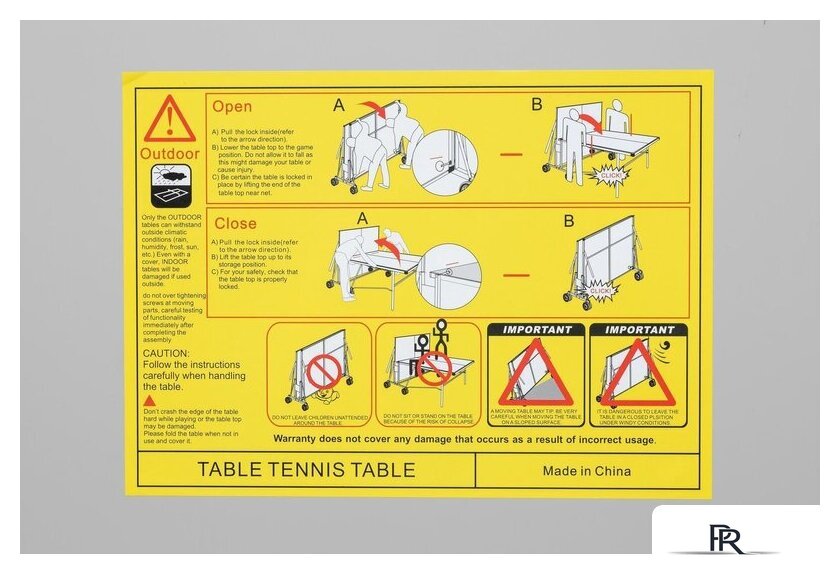 Теннисный стол Sundays S8017 - Изображение №18 — Интернет-магазин ПроЗаказ