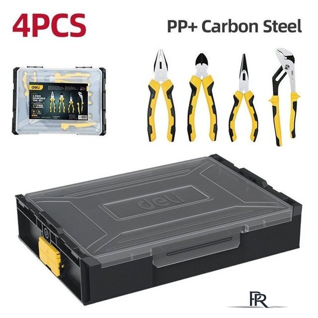 Набор пассатижей Deli DL1204 (4 предмета) - Изображение №1 — Интернет-магазин ПроЗаказ