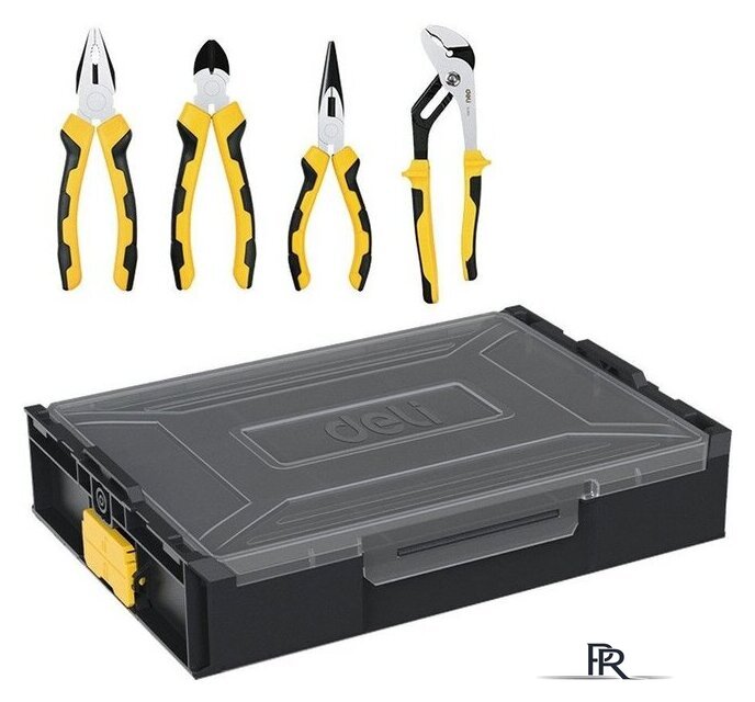 Набор пассатижей Deli DL1204 (4 предмета) - Изображение №2 — Интернет-магазин ПроЗаказ