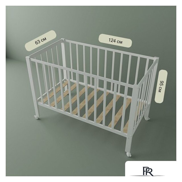 Классическая детская кроватка СКВ-Компани 3190111 с матрасом Mio Tesoro NewBorn (белый) - Изображение №8 — Интернет-магазин ПроЗаказ