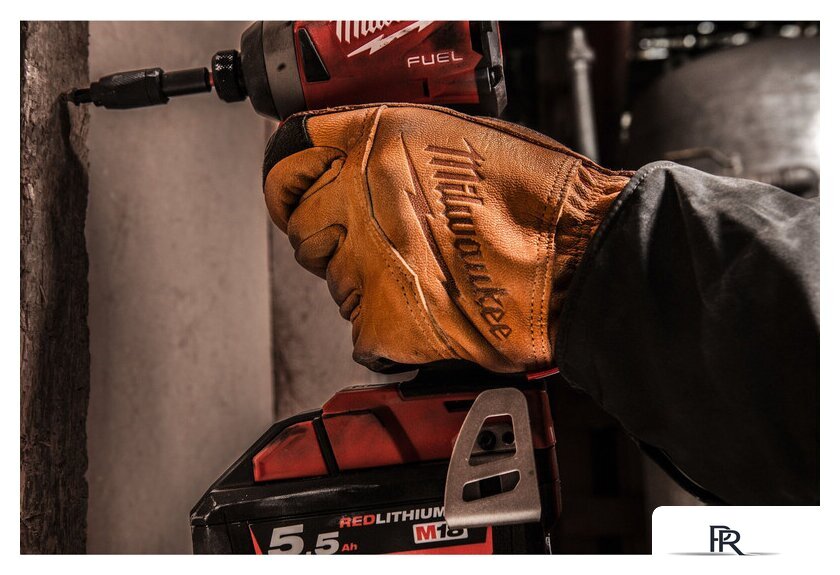 Перчатки из натуральной кожи Milwaukee 8/M 4932478123 - Изображение №1 — Интернет-магазин ПроЗаказ