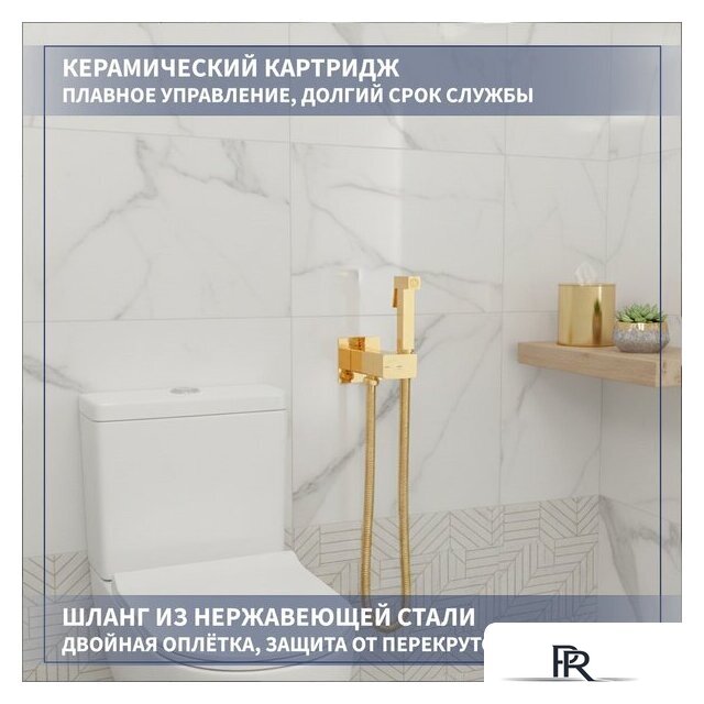 Унитаз напольный Lauter Vortex 2110012VF + гигиенический душ Rainix 21LT7714GL - Изображение №8 — Интернет-магазин ПроЗаказ