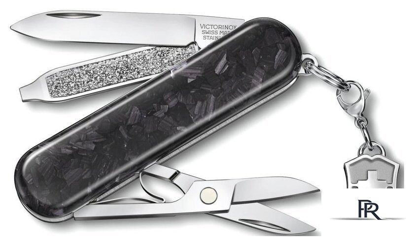 Мультитул Victorinox Classic Brilliant Carbon 0.6221.90 (черный/серебристый) - Изображение №1 — Интернет-магазин ПроЗаказ