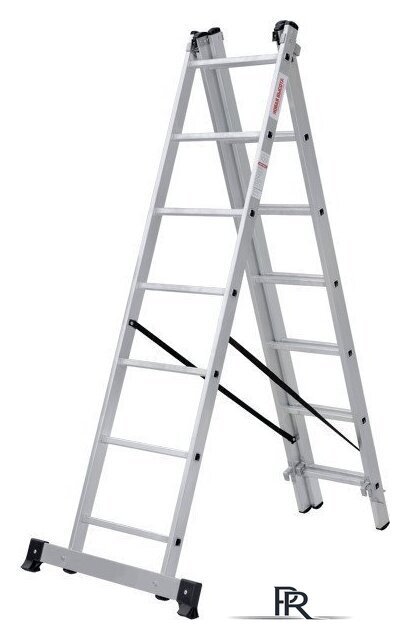 Лестница-стремянка Новая высота NV 123 алюминиевая трёхсекционная 3x7 ступеней - Изображение №12 — Интернет-магазин ПроЗаказ