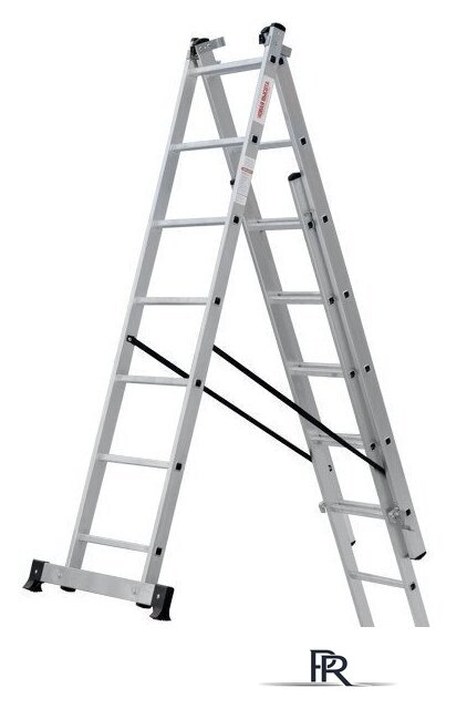 Лестница-стремянка Новая высота NV 123 алюминиевая трёхсекционная 3x7 ступеней - Изображение №10 — Интернет-магазин ПроЗаказ