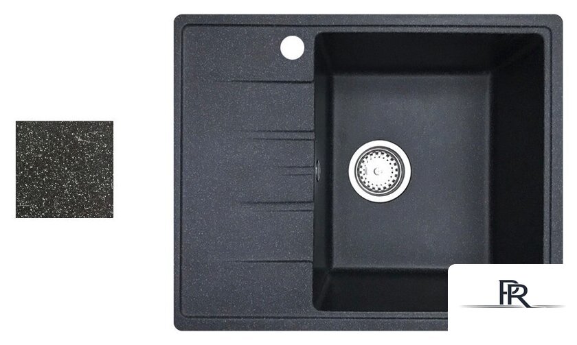 Кухонная мойка БелЭворс Mila R (черный, без сифона) - Изображение №1 — Интернет-магазин ПроЗаказ