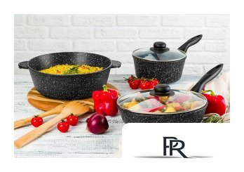 Ковш Elan Gallery Гармония вкуса 120143 (черный мрамор) - Изображение №7 — Интернет-магазин ПроЗаказ