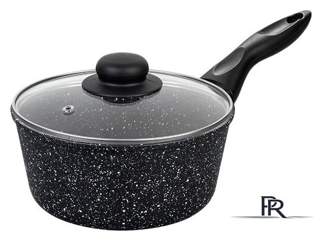 Ковш Elan Gallery Гармония вкуса 120143 (черный мрамор) - Изображение №1 — Интернет-магазин ПроЗаказ