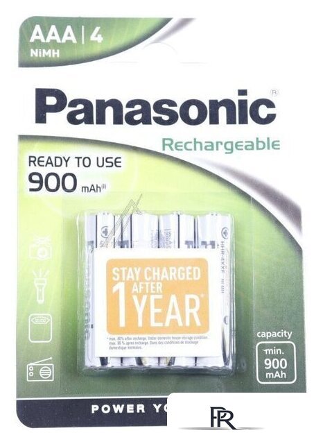 Аккумулятор Panasonic Evolta AAA HHR-4XXE/4BP (4 шт) - Изображение №1 — Интернет-магазин ПроЗаказ
