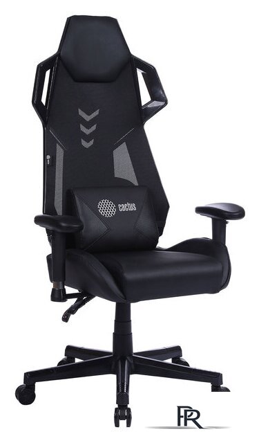 Игровое (геймерское) кресло CACTUS CS-CHR-090BL (черный) - Изображение №1 — Интернет-магазин ПроЗаказ