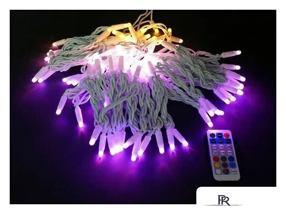 Светодиодная гирлянда ULED Стринг-лайт ULED-SL-100-220V-(W-ESR-RGB) - Изображение №2 — Интернет-магазин ПроЗаказ
