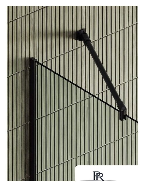 Душевая стенка MaybahGlass 195x79 MGD-726-6у (прозрачное стекло/черный) - Изображение №3 — Интернет-магазин ПроЗаказ