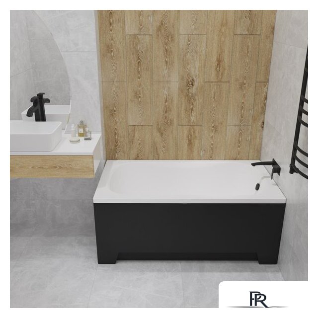 Ванна Lauter Estelle 130 21206030 (с каркасом и сифоном 21Y11021 матовый черный) - Изображение №27 — Интернет-магазин ПроЗаказ