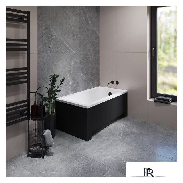 Ванна Lauter Estelle 130 21206030 (с каркасом и сифоном 21Y11021 матовый черный) - Изображение №20 — Интернет-магазин ПроЗаказ