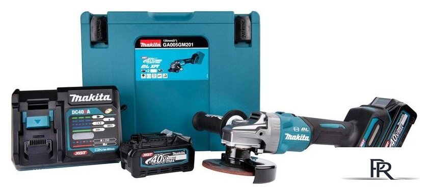 Угловая шлифмашина Makita GA005GM201 (с 2-мя АКБ) - Изображение №2 — Интернет-магазин ПроЗаказ