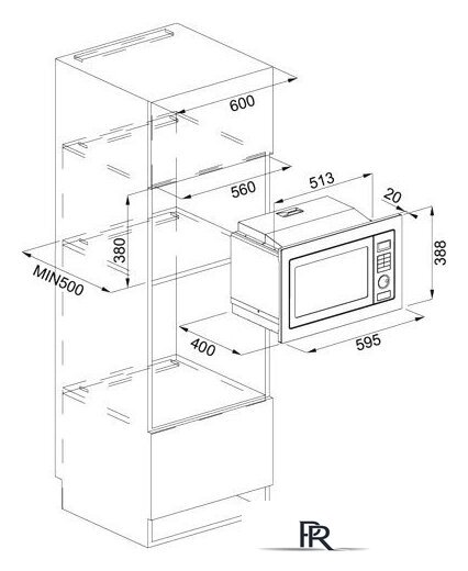 Микроволновая печь Franke FMW 250 CR2 G BK [131.0391.304] - Изображение №2 — Интернет-магазин ПроЗаказ