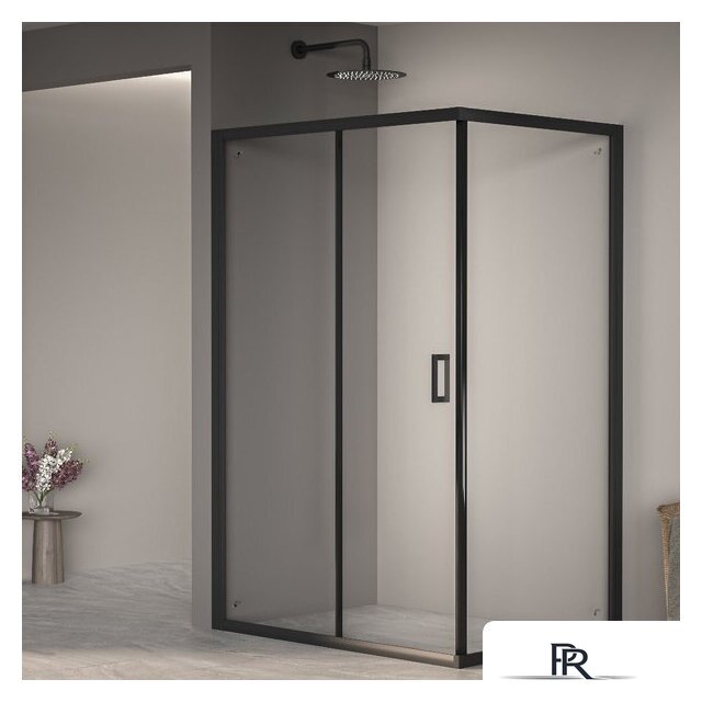 Душевой уголок RGW PA-245B 410824580-14 80x100 (черный/прозрачное стекло) - Изображение №1 — Интернет-магазин ПроЗаказ