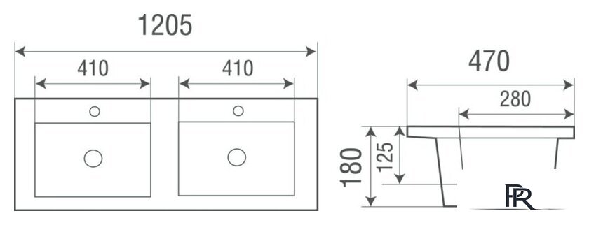 Умывальник WeltWasser Deilbach 7506-1202 - Изображение №3 — Интернет-магазин ПроЗаказ