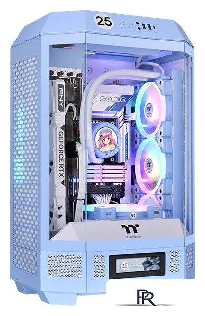 Корпус Thermaltake The Tower 300 Hydrangea Blue CA-1Y4-00SFWN-00 - Изображение №1 — Интернет-магазин ПроЗаказ